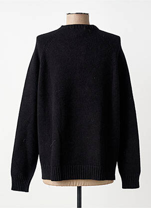 Pull coupe droite manches longues noir L'ATELIER D'ANNA femme