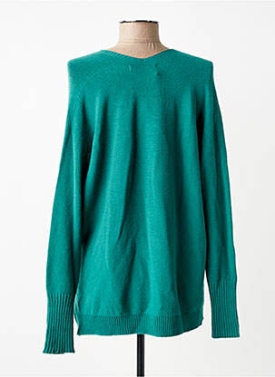 Pull col v manches longues vert LA FEE MARABOUTEE femme