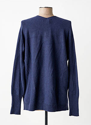 Pull coupe droite manches longues bleu LA FEE MARABOUTEE femme