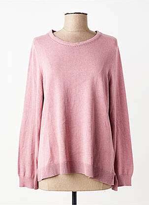 Pull coupe droite manches longues rose CISO femme