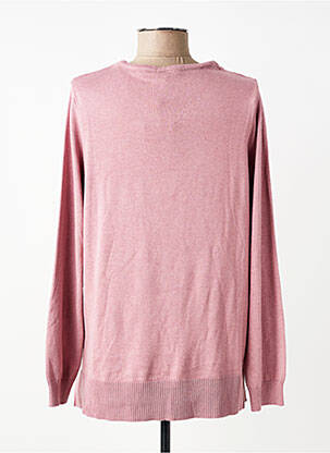 Pull coupe droite manches longues rose CISO femme