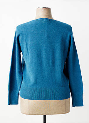 Pull coupe cintrée manches longues bleu L'ATELIER D'ANNA femme
