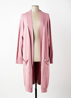 Gilet manches longues manches longues rose CISO femme