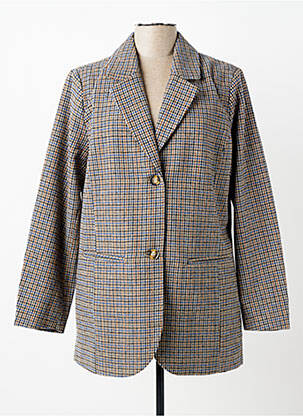 Manteau court coupe droite sans capuche gris CISO femme