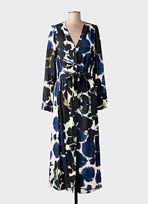 Robe longue manches longues manches longues noir LA FEE MARABOUTEE femme