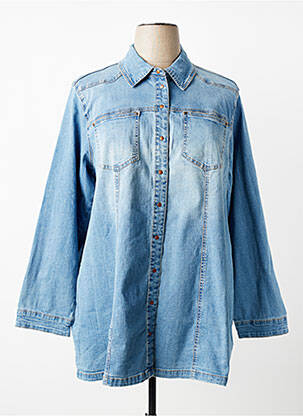 Veste casual coupe droite bleu CISO femme