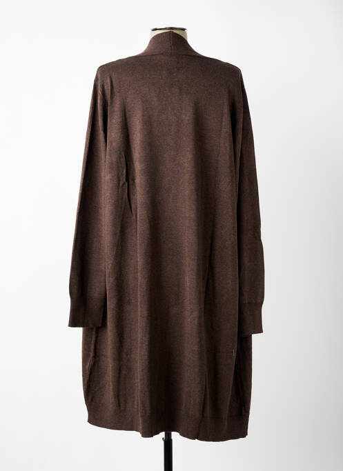 Gilet manches longues manches longues marron CISO femme