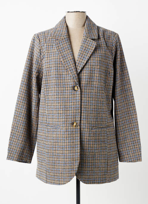 Manteau court coupe droite sans capuche gris CISO femme