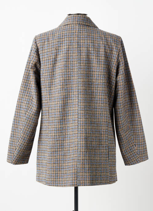 Manteau court coupe droite sans capuche gris CISO femme