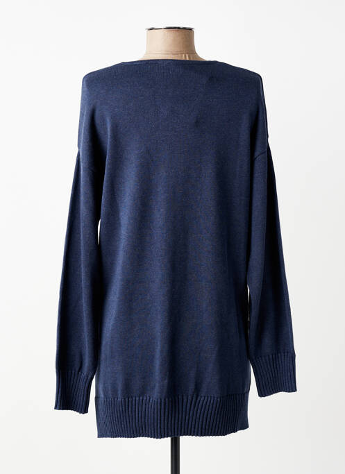 Pull tunique manches longues manches longues bleu CISO femme