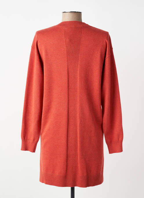 Pull tunique manches longues manches longues orange JENSEN femme