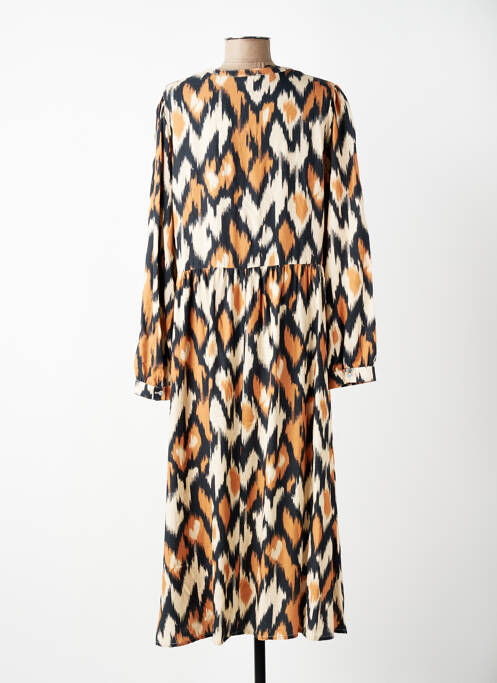 Robe longue manches longues manches longues beige C'EST BEAU LA VIE femme