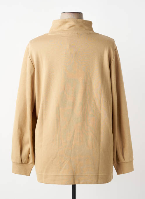 Sweat-shirt à capuche manches longues manches longues beige BRANDTEX femme