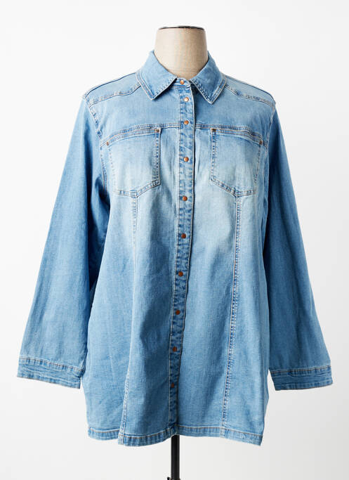 Veste casual coupe droite bleu CISO femme