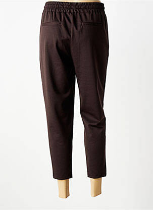 Pantalon 7/8 stretch taille normale marron ICHI femme