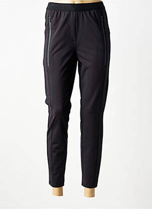 Pantalon 7/8 tissage popeline taille normale noir TUZZI femme