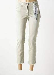 Jeans coupe slim stretch taille normale vert BETTY BARCLAY femme