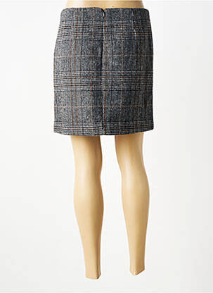 Jupe courte coupe droite gris KAFFE femme