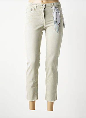 Jeans coupe slim stretch taille normale vert BETTY BARCLAY femme