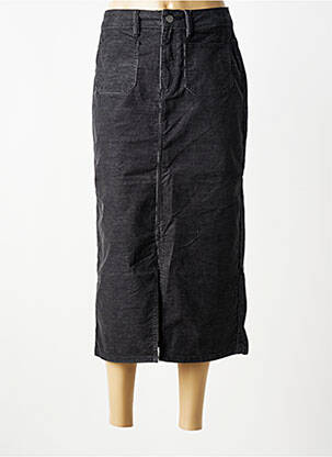 Jupe longue coupe droite noir KAFFE femme