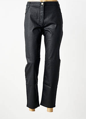 Pantalon 7/8 fermeture zippée sous rabat boutonné taille normale noir BETTY BARCLAY femme