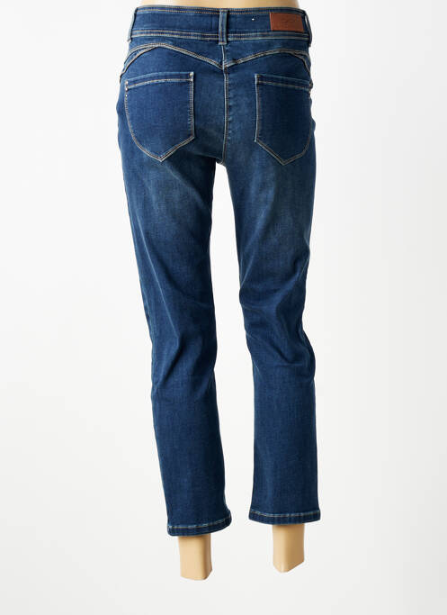 Jeans coupe slim stretch taille normale bleu JULIE GUERLANDE femme