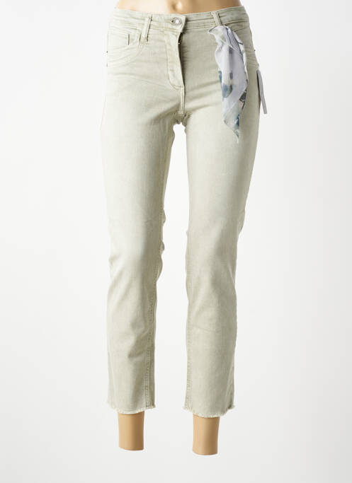Jeans coupe slim stretch taille normale vert BETTY BARCLAY femme