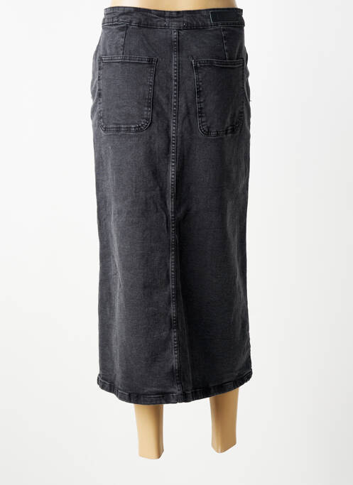 Jupe longue coupe droite noir ICHI femme