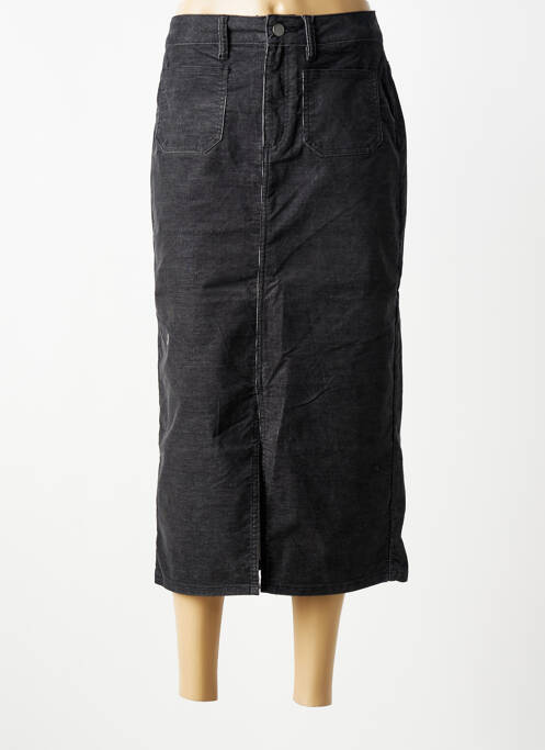 Jupe longue coupe droite noir KAFFE femme