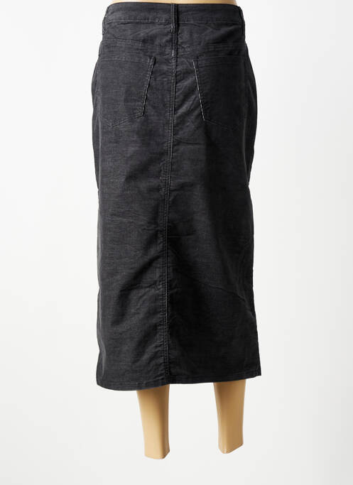 Jupe longue coupe droite noir KAFFE femme