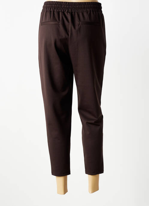 Pantalon 7/8 stretch taille normale marron ICHI femme
