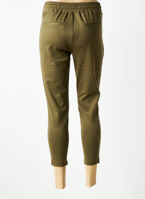 Pantalon 7/8 stretch taille normale vert ICHI femme