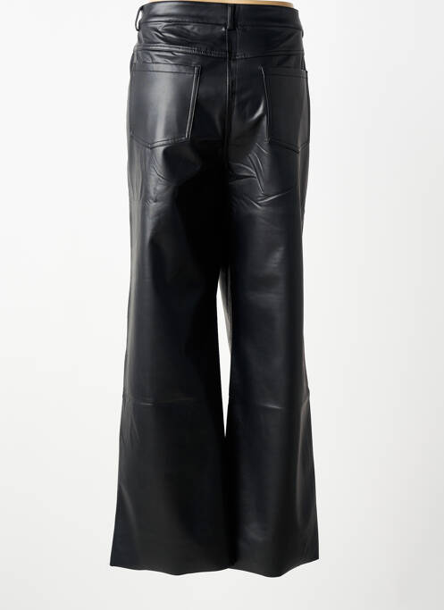 Pantalon flare taille à pinces taille haute noir KAFFE femme