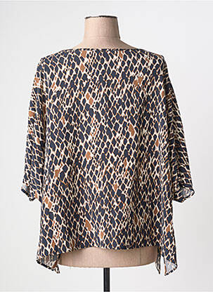 Blouse col rond manches 3/4 noir BETTY BARCLAY femme