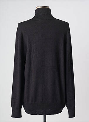 Pull col roulé maille souple et aérée manches longues noir KAFFE femme