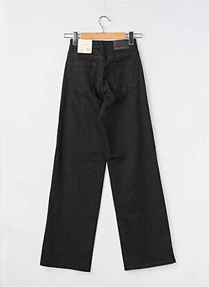 Jeans coupe large stretch taille haute noir KAFFE femme