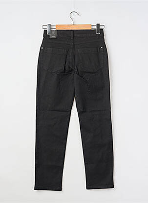 Jeans coupe slim stretch taille haute noir JENSEN femme