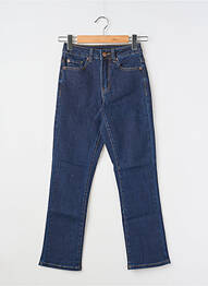Jeans coupe slim tissage brut taille haute bleu KAFFE femme