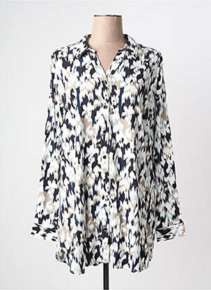 Chemisier coupe droite manches longues noir CISO femme