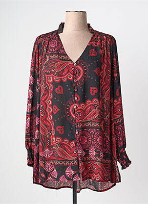 Chemisier tissage crêpe manches longues noir JEAN MARC PHILIPPE femme