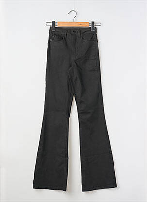 Jeans bootcut taille haute taille haute noir KAFFE femme