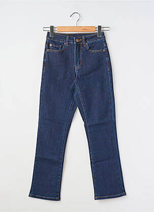 Jeans coupe slim tissage brut taille haute bleu KAFFE femme