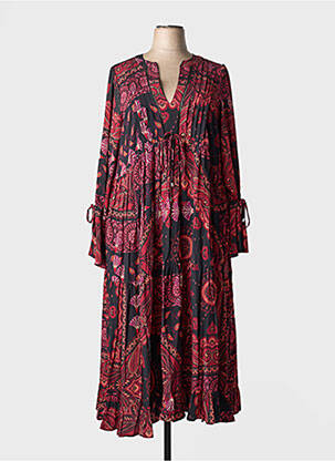 Robe longue manches longues manches longues noir JEAN MARC PHILIPPE femme