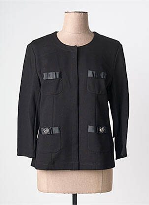 Veste chic col rond noir BETTY BARCLAY femme