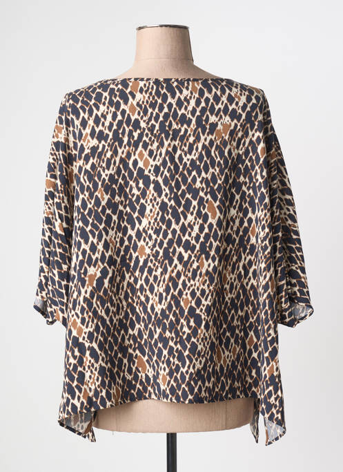 Blouse tissage popeline manches 3/4 noir BETTY BARCLAY femme