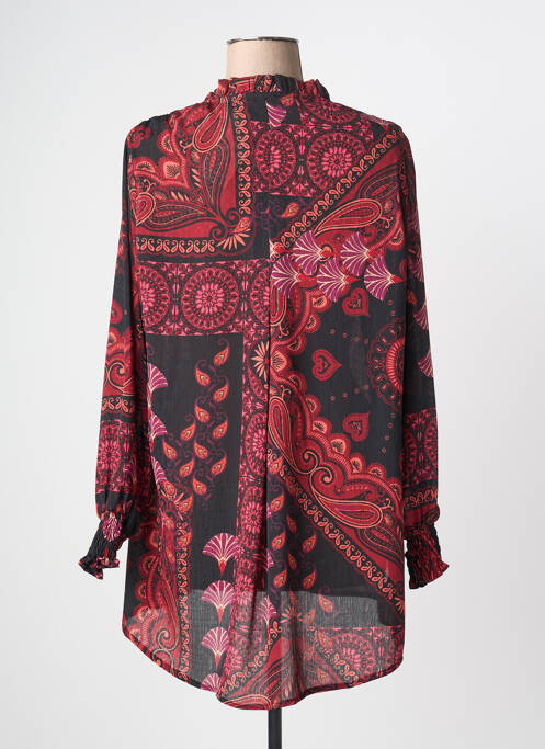 Chemisier tissage crêpe manches longues noir JEAN MARC PHILIPPE femme