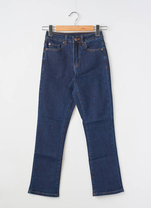 Jeans coupe slim tissage brut taille haute bleu KAFFE femme