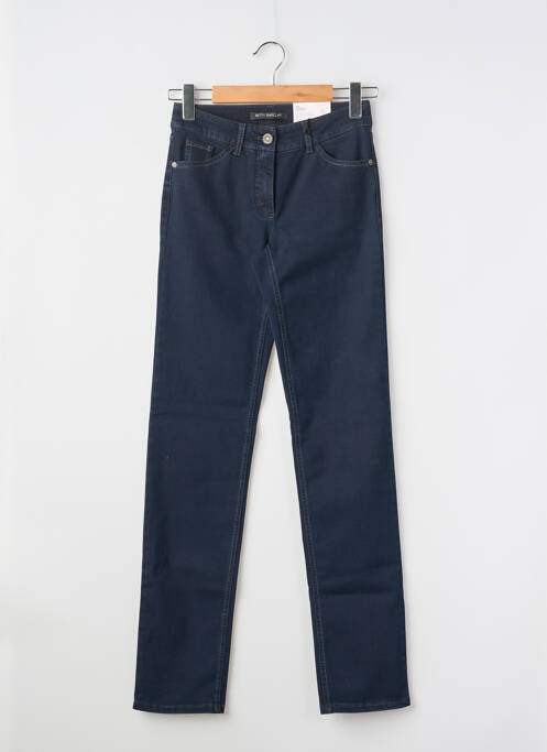 Jeans skinny tissage brut taille haute bleu BETTY BARCLAY femme
