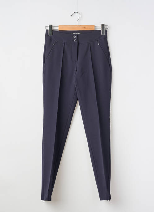 Pantalon slim poches taille haute bleu BETTY BARCLAY femme
