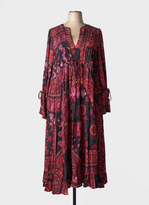 Robe longue manches longues manches longues noir JEAN MARC PHILIPPE femme